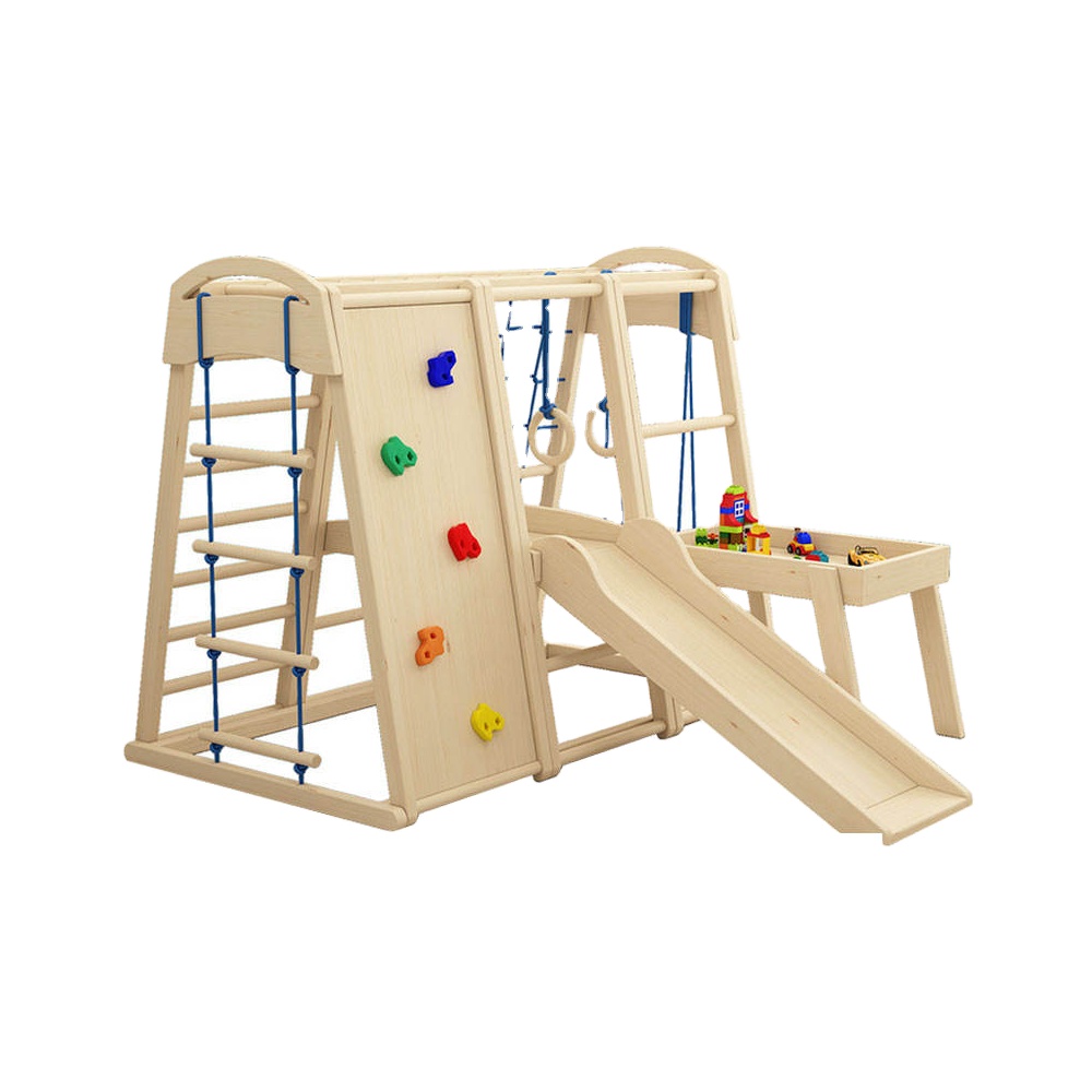 Kids Outdoor Wooden Climbing Frame - Equipamento de Playground para Crianças, Estruturas