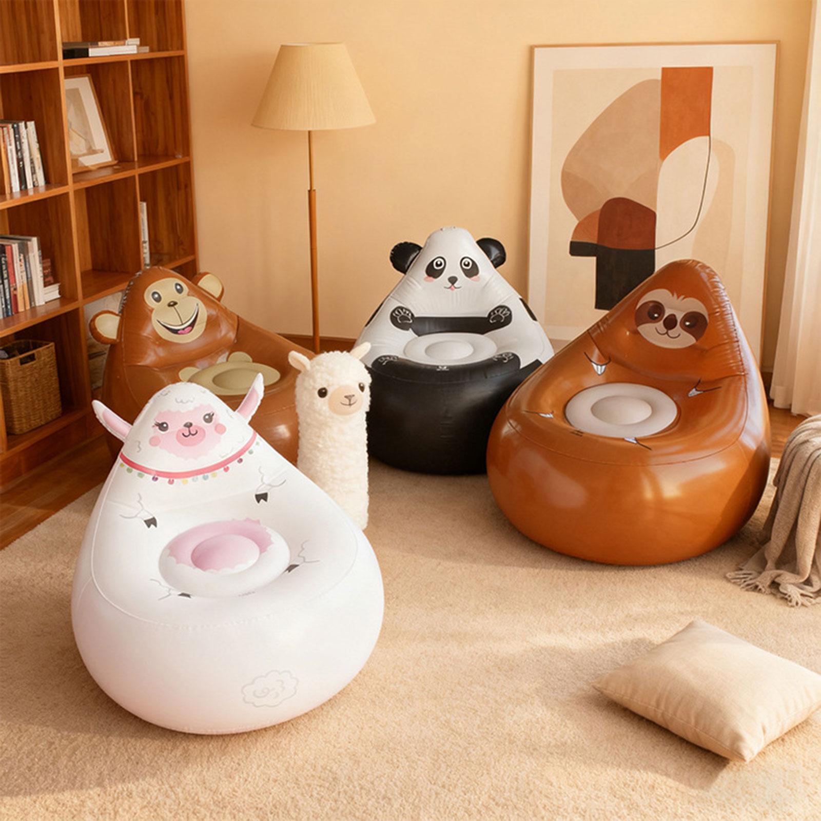 Kids Outdoor Lounge Furniture - Sofá preguiçoso inflável crianças dos desenhos