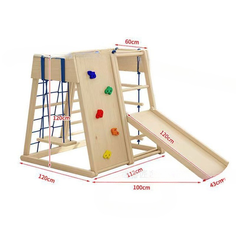 Kids Outdoor Wooden Climbing Frame - Estrutura de Escalada de Madeira com