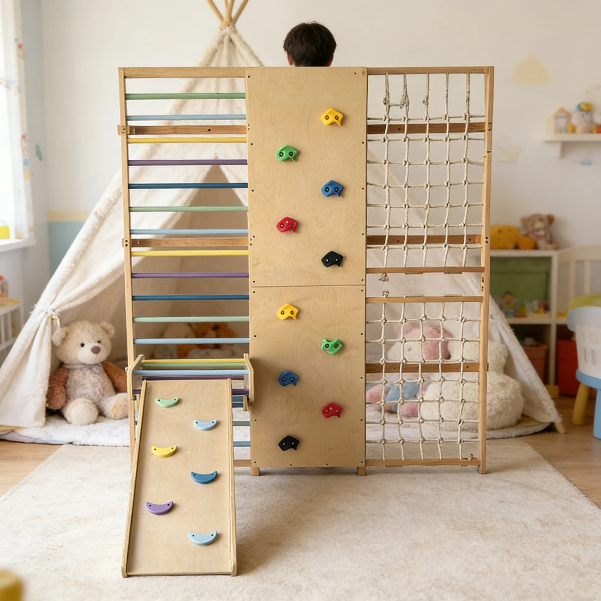 Kids Outdoor Wooden Climbing Frame - 2026 Estrutura de Escalada Profissional para