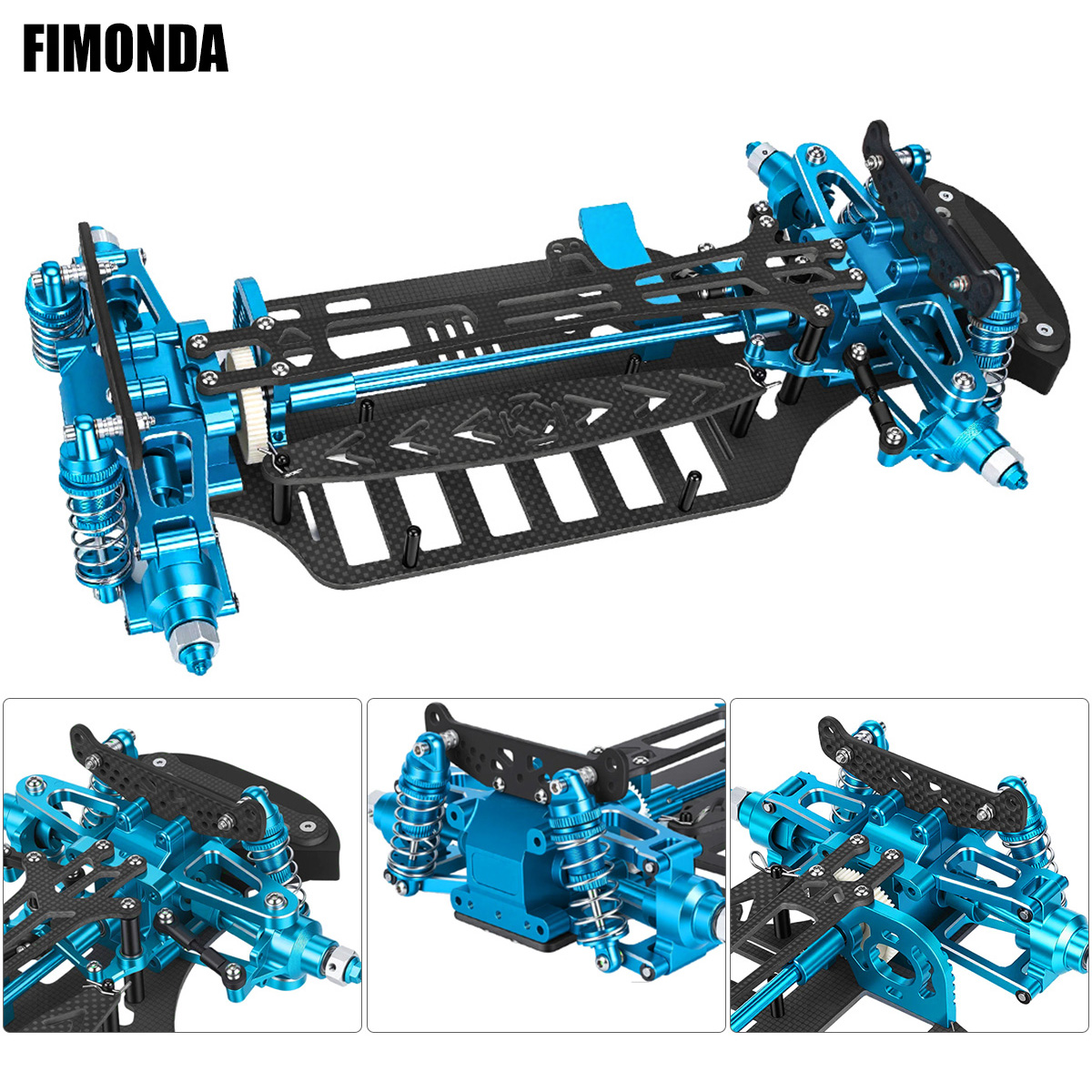 Tamiya Model Rc Car - Kit de Chassi em Alumínio e