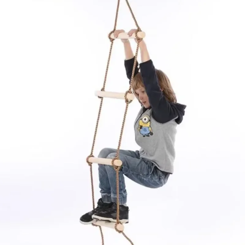Kids Outdoor Climbing Equipment - Escada de Corda para Crianças em