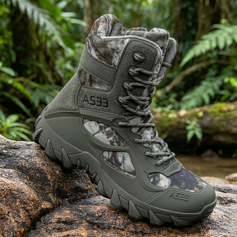 Kids Outdoor Net - Bota tática masculina para atividades ao