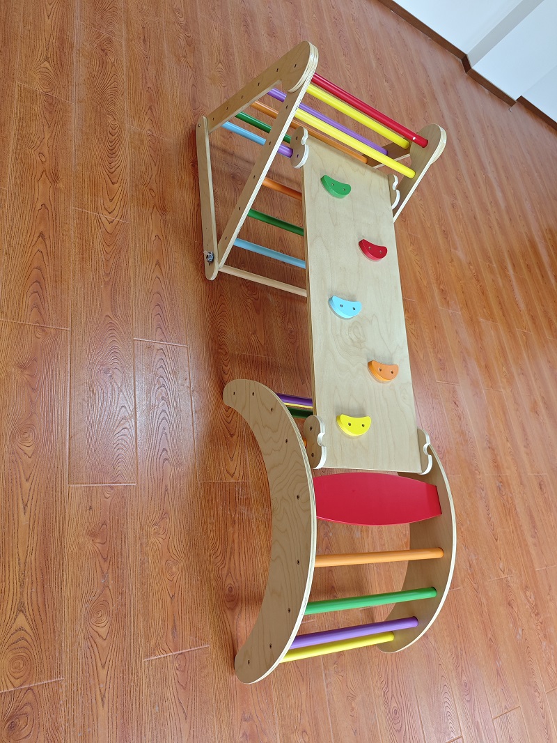 Conjunto de Brincadeiras Monte - Kids Outdoor Wooden Climbing Frame avaliação e preço