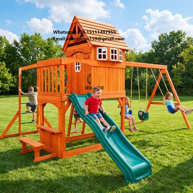 Equipamento de Diversão ao Ar  - Kids Outdoor Swing Set avaliação e preço