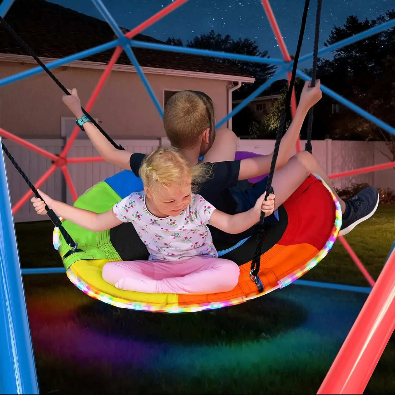 Conjunto de Balanço Hapfan Cli - Kids Outdoor Jungle Gym Dome avaliação e preço