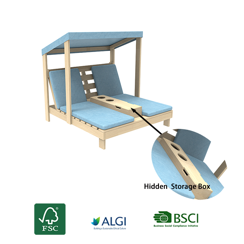Sofá dobrável de madeira para  - Kids Outdoor Lounge Furniture avaliação e preço