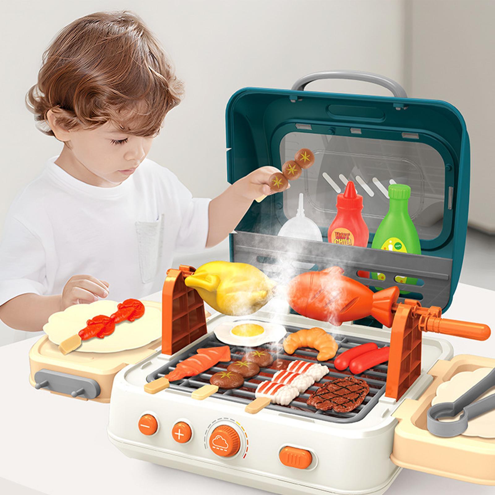 Conjunto de churrasqueira inte - Kids Outdoor Grill Set avaliação e preço