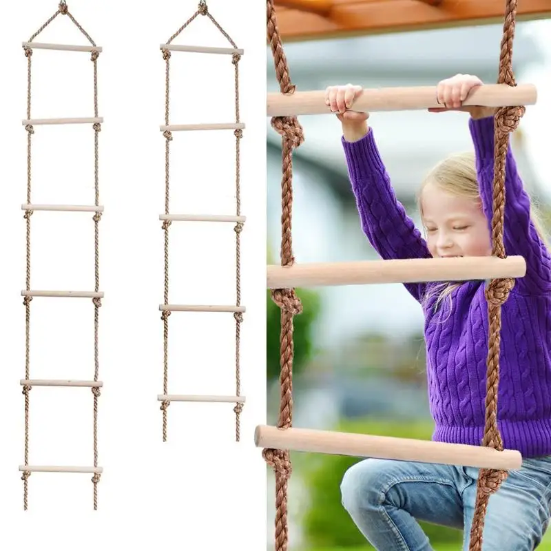 Escada Multi Rungs de Madeira  - Kids Outdoor Climbing Equipment avaliação e preço