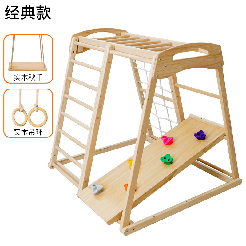 Parque Infantil de Madeira Mac - Kids Outdoor Wooden Climbing Frame avaliação e preço