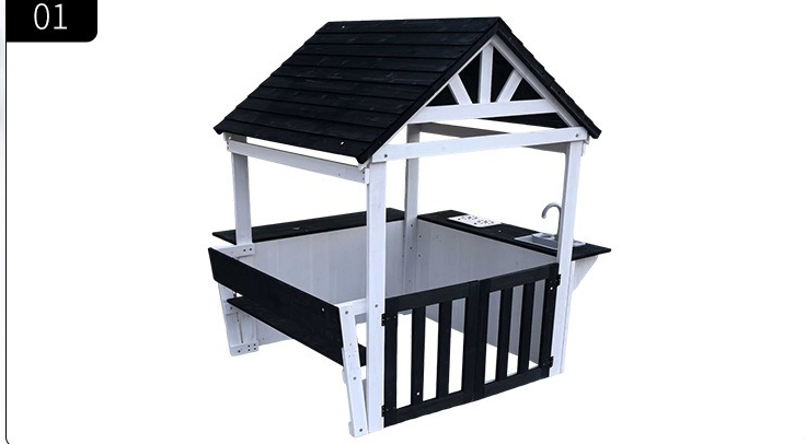 Casa de Brinquedo de Madeira p - Kids Outdoor Cubby House avaliação e preço