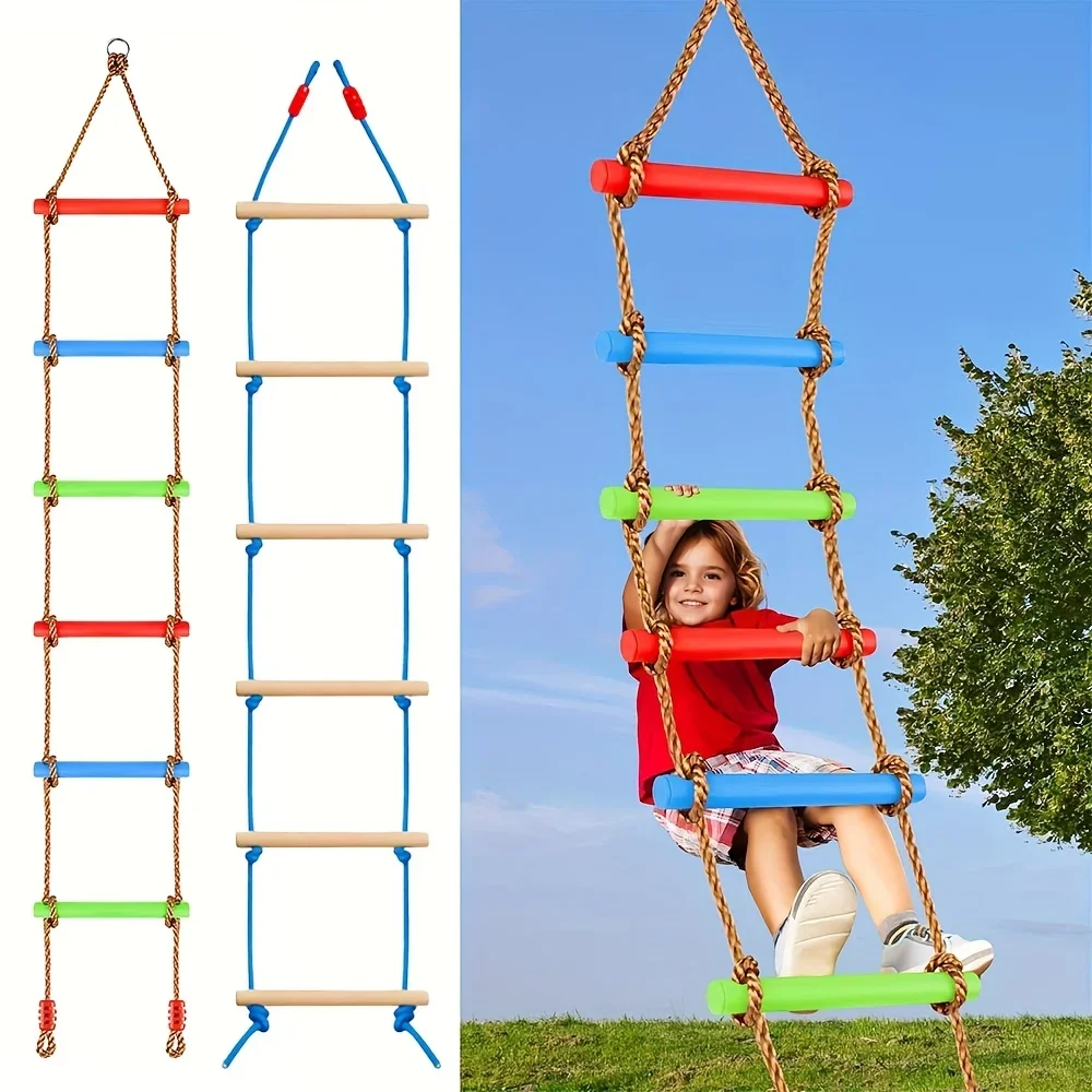 Escada de Escalada Colorida pa - Kids Outdoor Climbing Equipment avaliação e preço