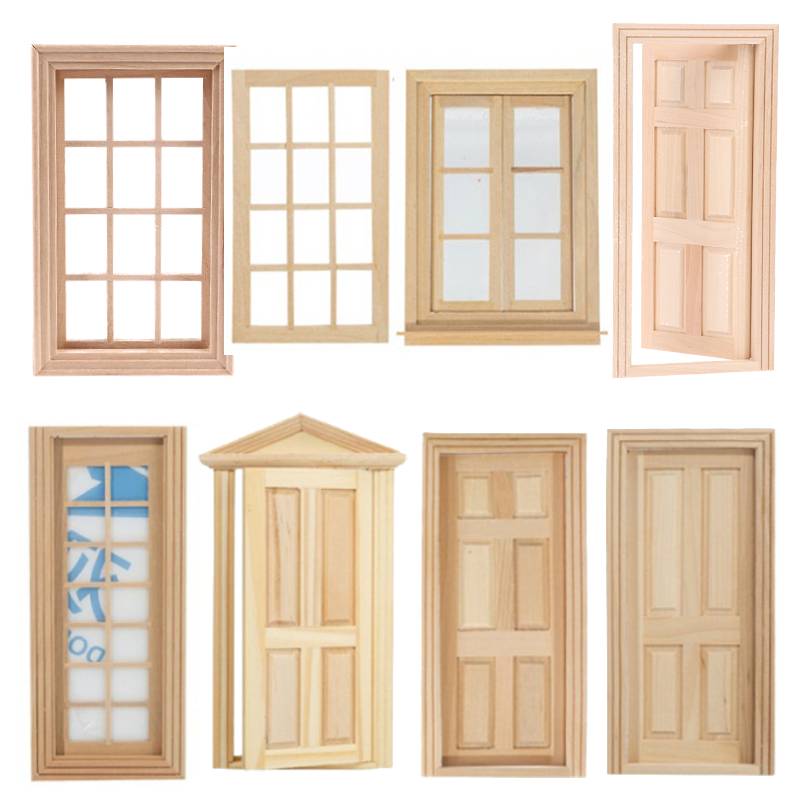 1:12 mini portas e janelas par - Kids Outdoor Cubby House avaliação e preço