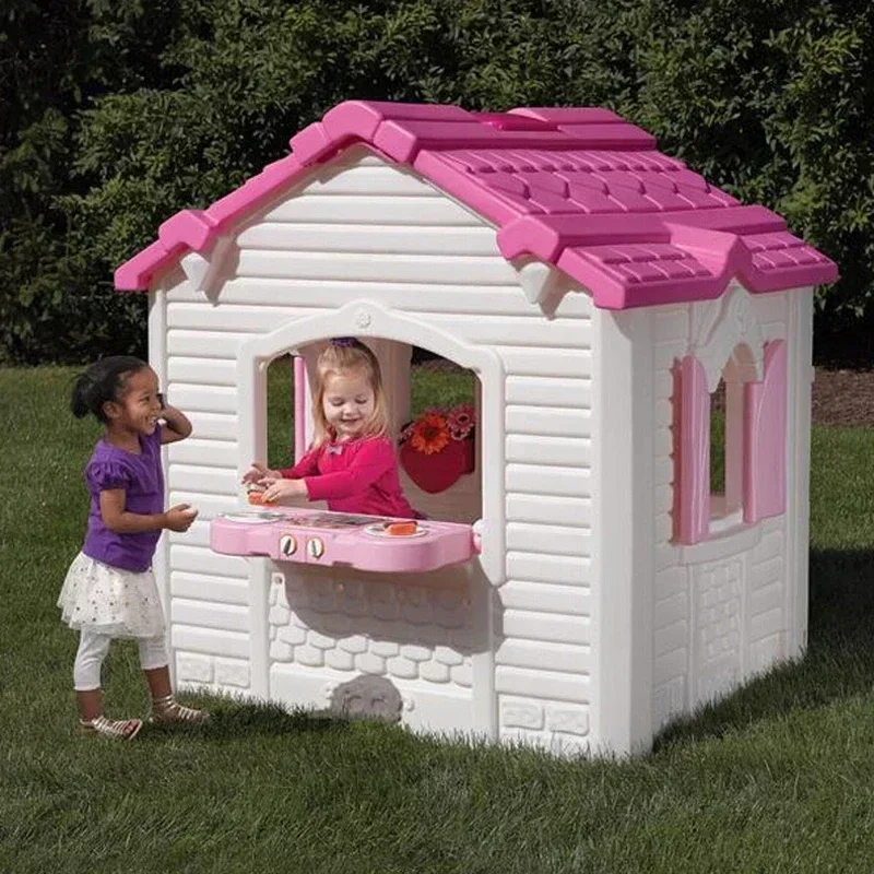 Brinquedos casa de campo usado - Kids Outdoor Cubby House avaliação e preço