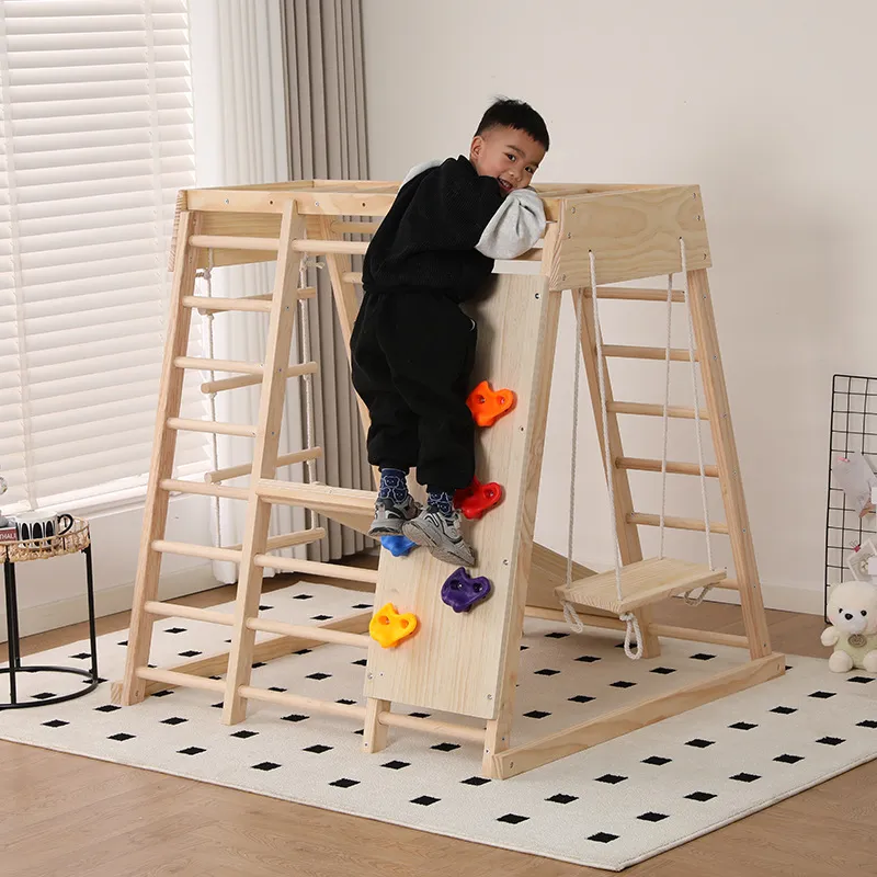 JMZ Estrutura de Escalada e Es - Kids Outdoor Wooden Climbing Frame avaliação e preço