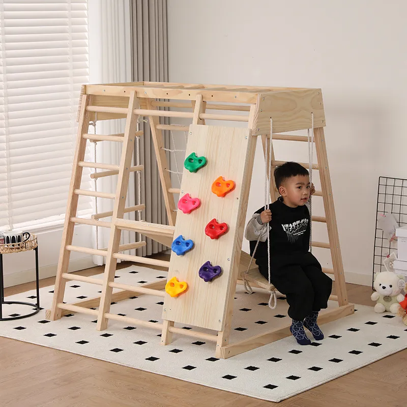 JMZ Estrutura de Escalada e Es - Kids Outdoor Wooden Climbing Frame avaliação e preço