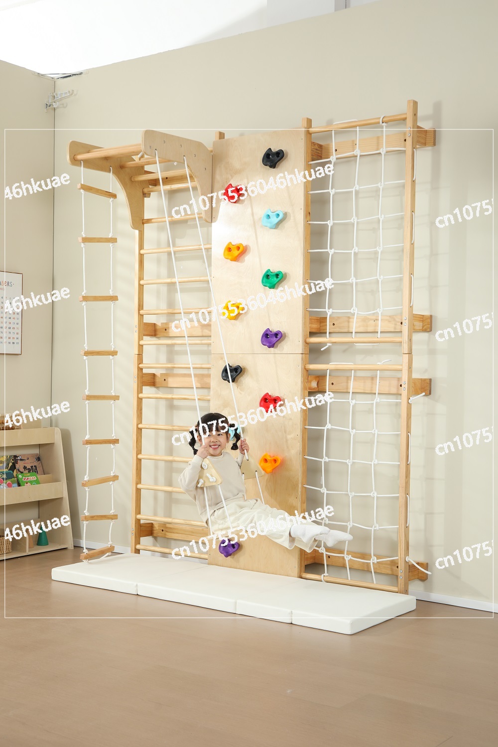 Estrutura de escalada infantil - Kids Outdoor Wooden Climbing Frame avaliação e preço