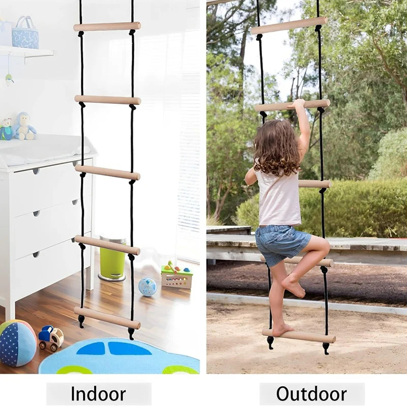 Escada de Corda para Escalada  - Kids Outdoor Swing Set avaliação e preço