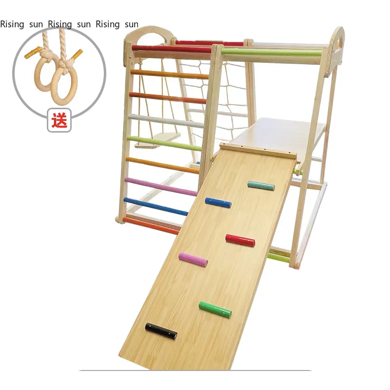 Estrutura de Escalada de Madei - Kids Outdoor Wooden Climbing Frame avaliação e preço