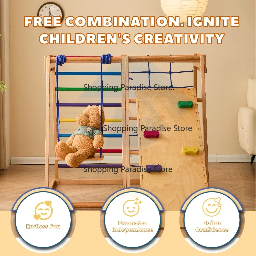 Estrutura de Escalada Infantil - Kids Outdoor Wooden Climbing Frame avaliação e preço