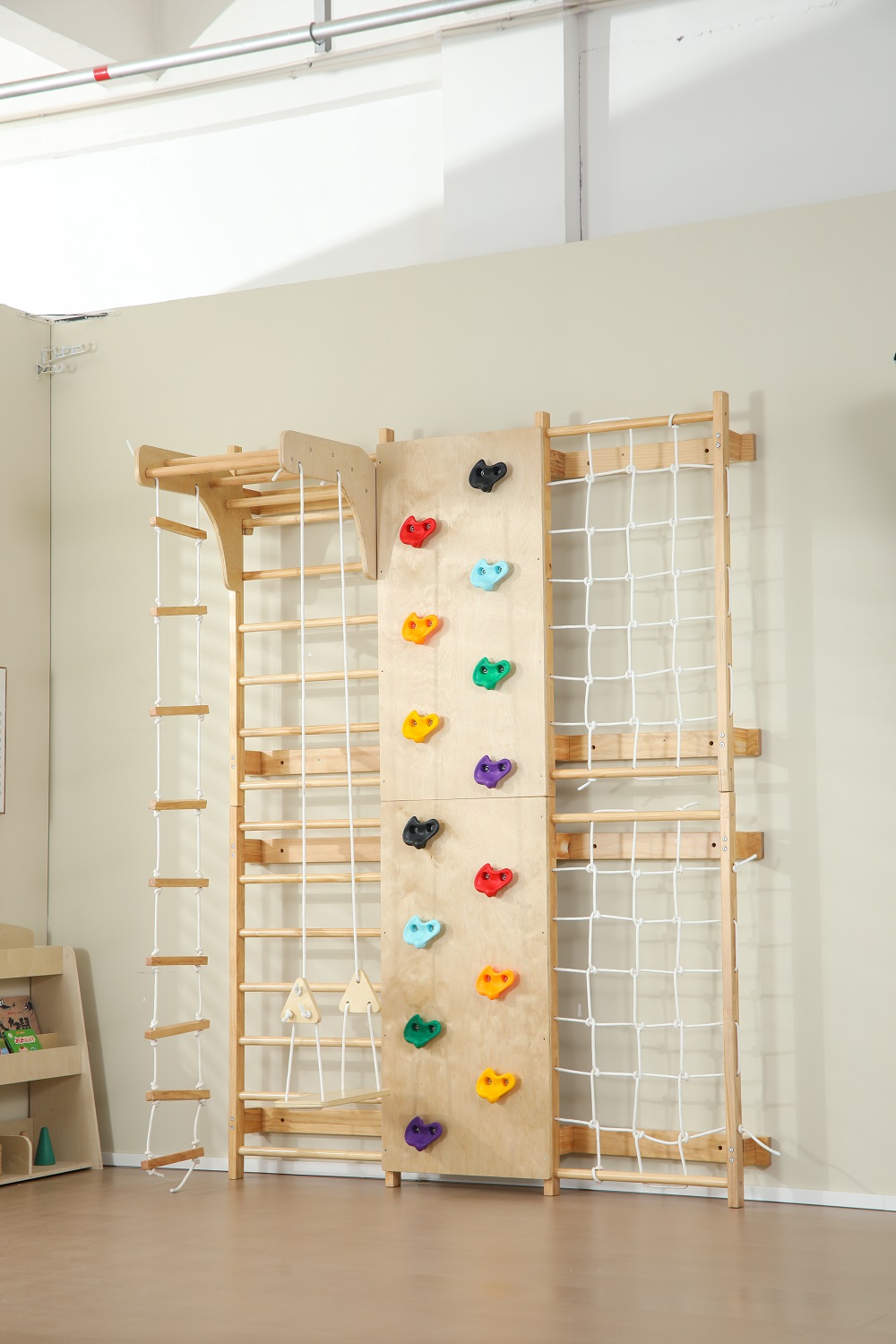 Em Estoque: Escada Sueca de Ma - Kids Outdoor Wooden Climbing Frame avaliação e preço
